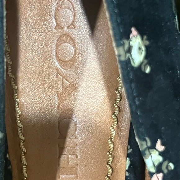 COACH suede floral Mary Jane shoes - Picture 14 of 15
